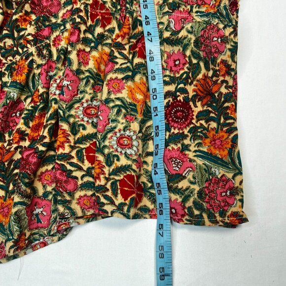 NWT Natural Life Berkley Maxi Dress in Tan Pink Floral Boho Casual Large - Picture 7 of 11